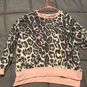 Pink Lily leopard print sweater
